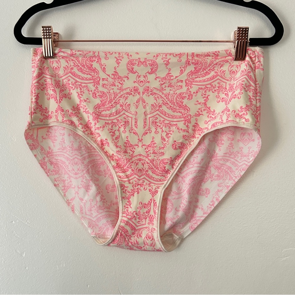 NWT Soma VT Modern Brief- Divine Scroll Mini Pink